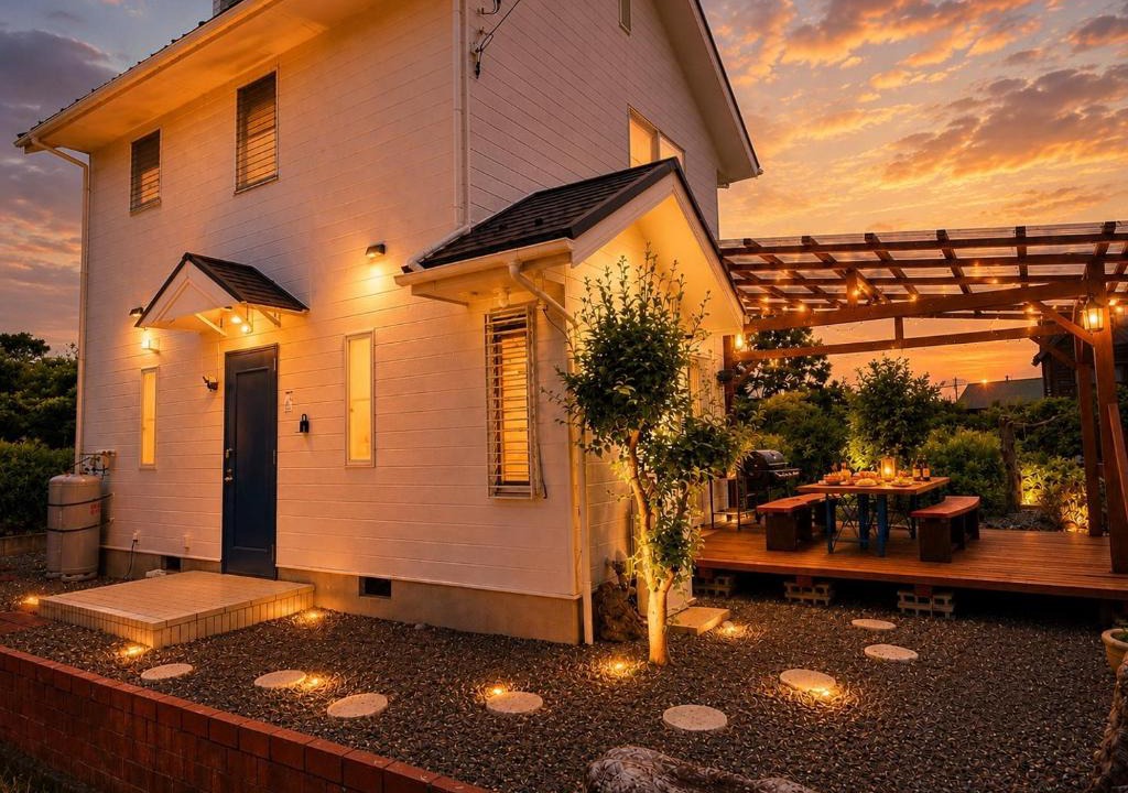 Shiga Prefecture Villa | Biwa 広々テラス bbq 無料駐車場 湖まで徒歩3分