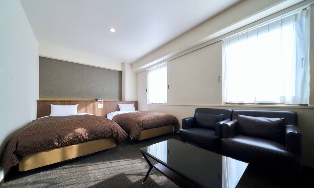Koka Hotel | Nonsmoking Standard twin with bathroom and toilet Free WiFi/Koka Shiga