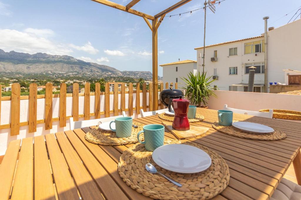 Altea House | Wonderful Views Terrace 3BR Cottage - BBQ - AC