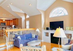 Views of the bay and wetlands from two decks and located in a quiet area away from the hustle and bustle of Sea Isle City's business districts. in Sea Isle City