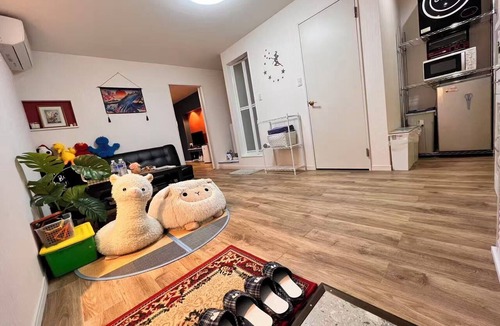 Taisho-ku Apartment | Direct KIX Train & 1 min Walk to Station - Vibrant Osaka 2BR Apt w/AC