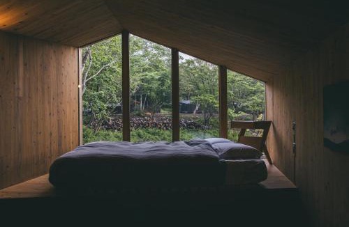 Shinkashio Onsen Hotel | Earthboat Nasu - Glamping Cabin with Private Wood-Fired Sauna & Onsen, Pet-Friendly & Cage-Free