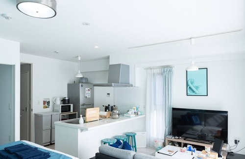 Chikusa Ward Apartment | Hinata 1Tiffany Blue RoomThe Serene Blue Chamber/Nagoya Aichi