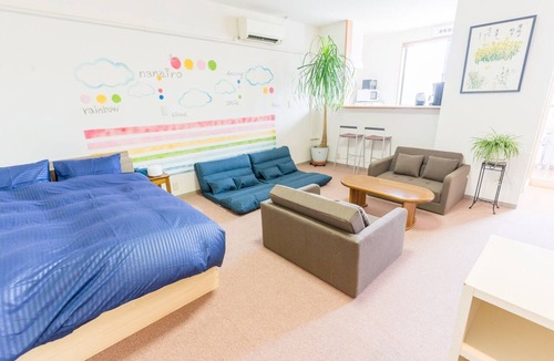 Yamagata Apartment | Spacious studio apartment in the city center Maximum 6 people 1 Qsize bed 4 sofa beds/Yamagata Yamagata