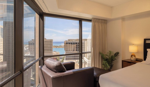 Bishop Suites at Executive Center Ocean View 1 Bedroom Suite + Full Kitchen in Honolulu