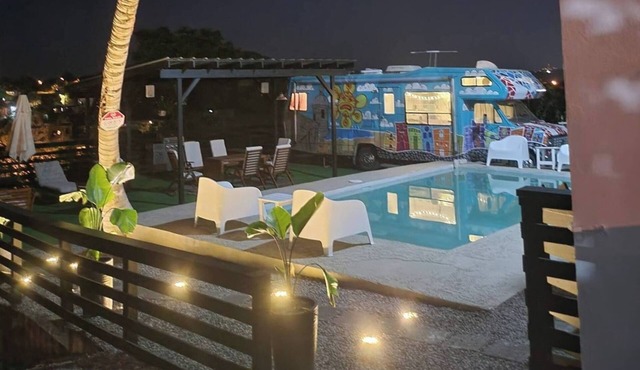Cottage Ibiza & Boho RV & Private Pool in Cabo Rojo