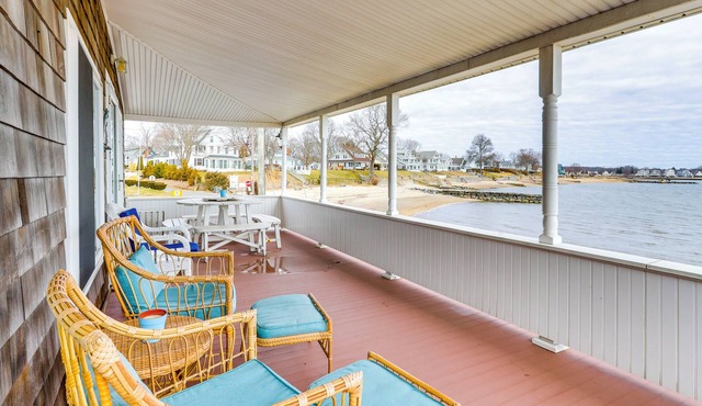 Dreamy Waterfront Westbrook Home on Private Beach in Westbrook