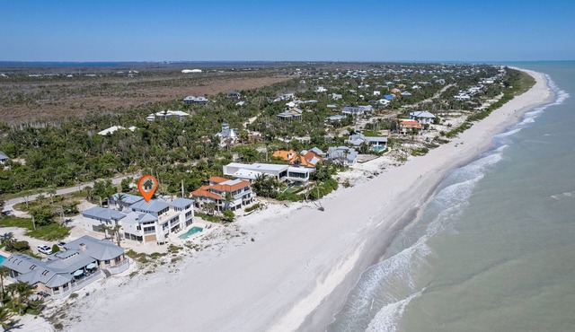 Executive Beachfront Residence on West Gulf Drive in Sanibel