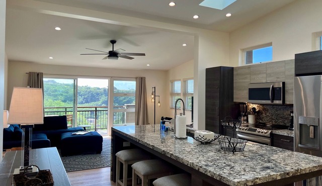 GOLF COURSE FRONT, HOME "D", MODERN, CLEAN, GATED, Nr. JBPHH/CAMP SMITH, PARKING in Honolulu