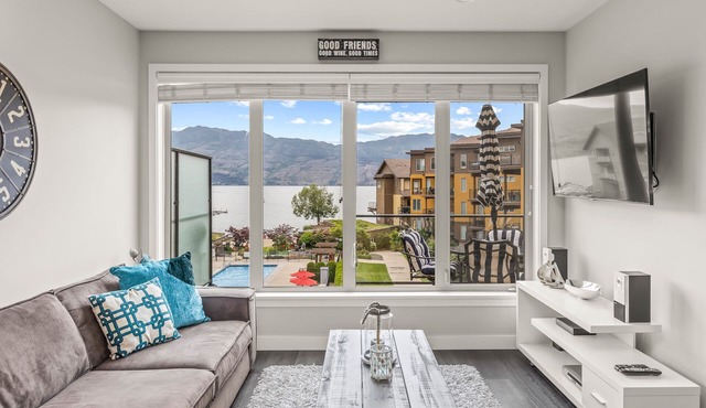 Luxury Beachfront Penthouse Suite. Approved for short-term rentals. in West Kelowna