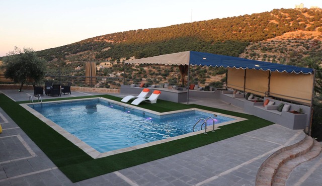 Private Chalet with Stunning Pool & View in As-Salt in As-Salt