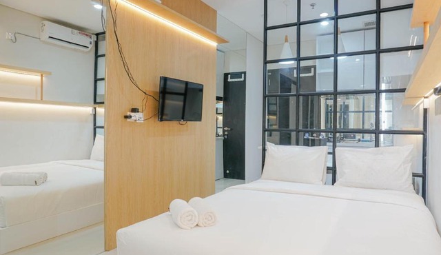 Spacious and Modern Studio Apartment at Atlanta Residences By Travelio in Depok