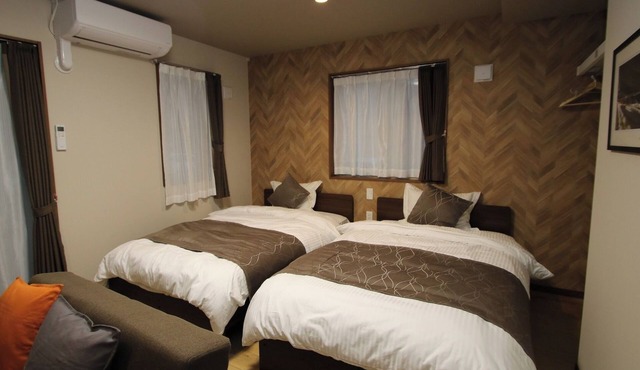 Twin Room Nonsmoking with Private BathToilet 1 Parking Space 2 min from Suwa IC/Suwa Nagano