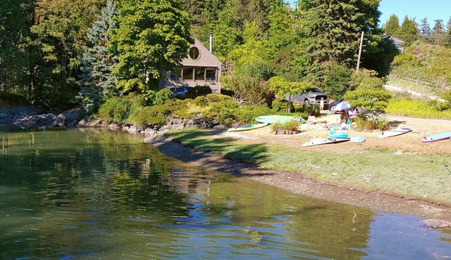 Waterfront cottage with tidelands, creek and waterfall! in Eastsound