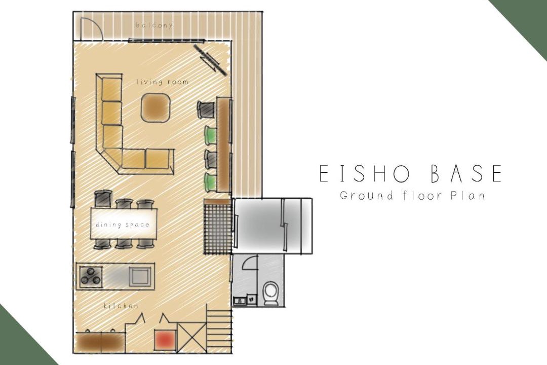 Hariusu Apartment | eisho base 北海道小樽市の自然に囲まれた開放感のある一軒家