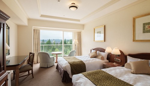 Deluxe Twin Room, Non Smoking, Garden View (with view from bath)