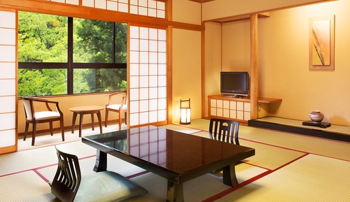 Japanese-style Room [Hana] - River view, prefabricated bathroom or without bath, Non Smoking