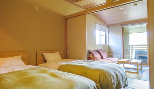 Japanese Style Room with Private Open-air Bath for 3 Guests