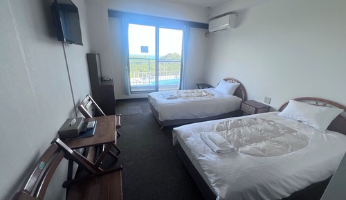 Economy Twin Bed Room [4th floor, No elevator, Ocean side] Non-smoking