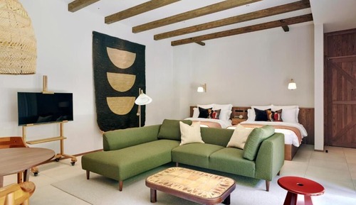 Basic Twin Room, Balcony, Garden View