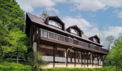 Pet Room Row-type log-style cottage With hot spring