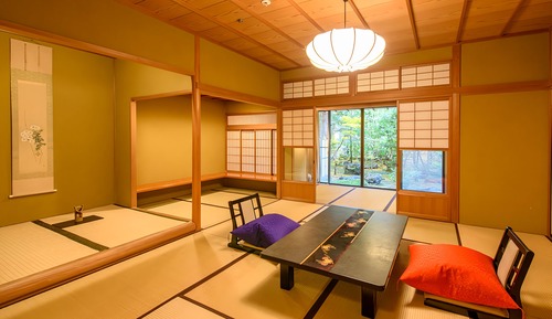 Premium Japanese-Style Room [Horai], with Open-Air Bath, Garden View, Non Smoking