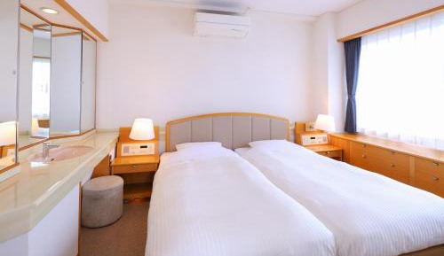 Junior Suite Japanese-Western-Style-Room 130 sqm & Twin Room - Indoor Bath - Non-Smoking