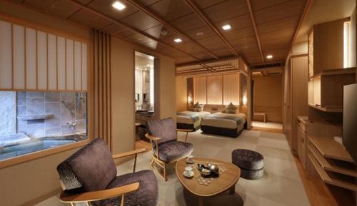 Japanese-Western room with a panoramic bath, "Miyabi"