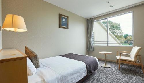 Dog Friendly room with a small double bed and private bathroom