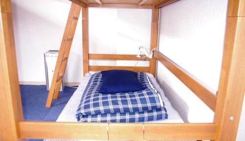 Bed in 9-Bed Mixed Dormitory Room without a curtain