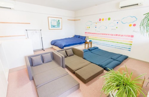 Yamagata Apartment | Spacious studio apartment in the city center Maximum 6 people 1 Qsize bed 4 sofa beds/Yamagata Yamagata