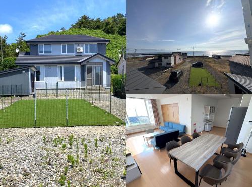 Private villa with a dog run and ocean view in Hakodate
